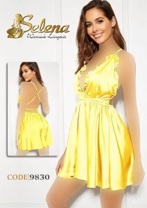 لباس خواب ساتن سلنا کد 2300