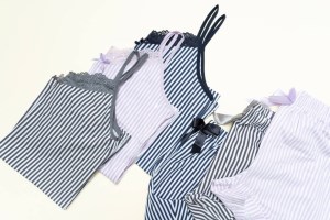 تاپ و شورتک راه راه نخی